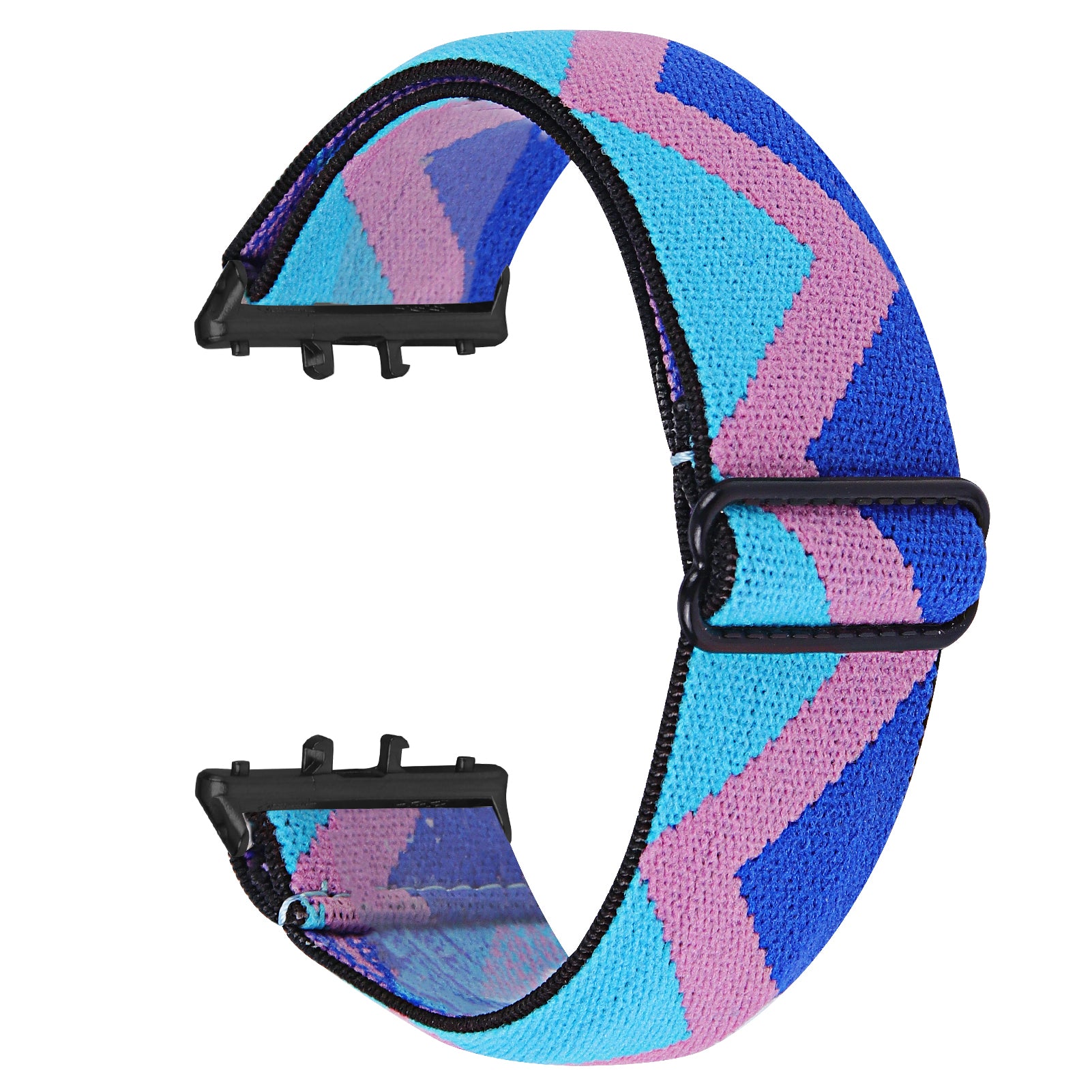 For Samsung Galaxy Fit3 SM-R390 Elastic Wrist Band Pattern Design Watch Strap (Black Buckle) - 1 For Samsung Galaxy Fit3 SM-R390 Elastic Wrist Band Pattern Design Watch Strap (Black Buckle) - 1